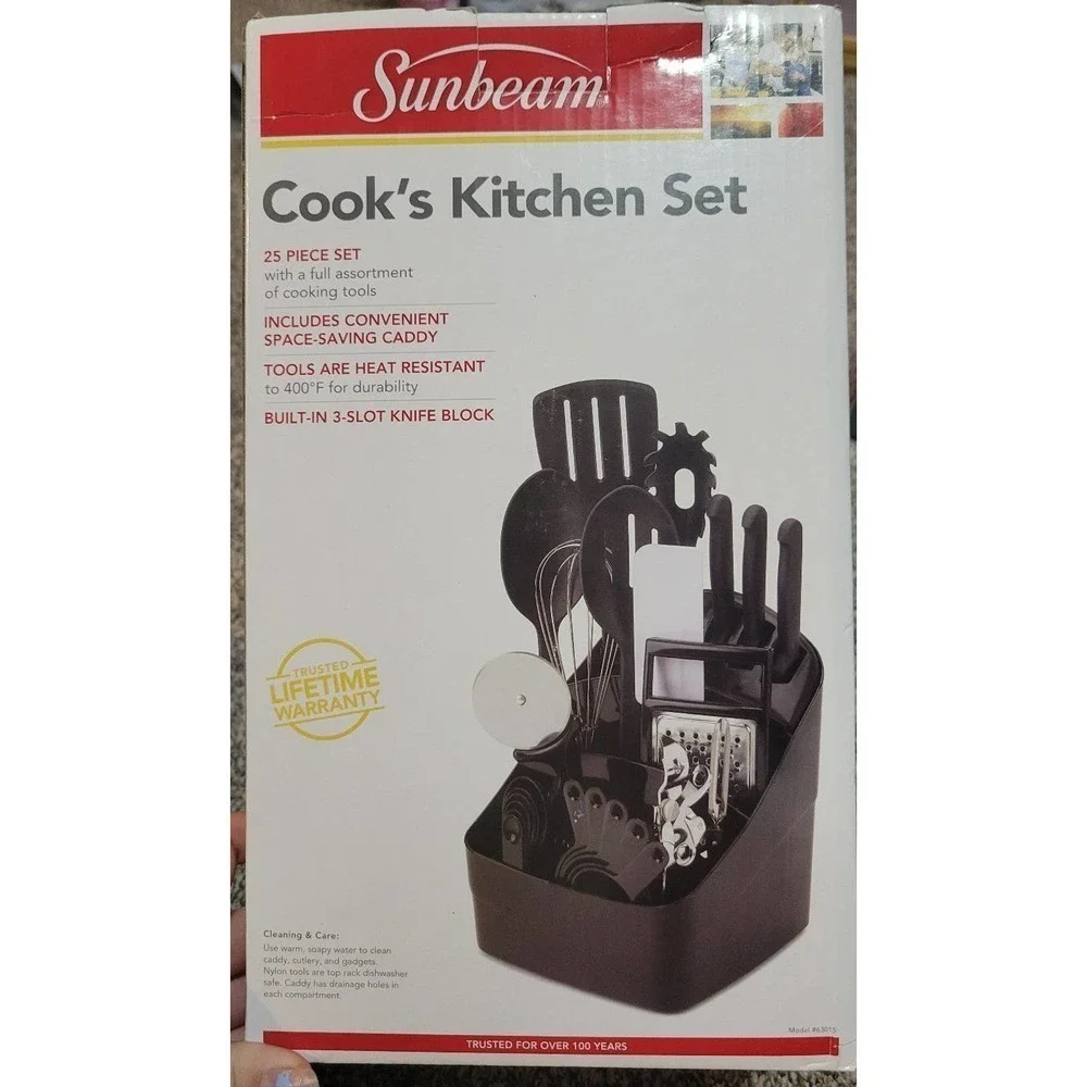 Cooks kitchen set cooking tools and caddy